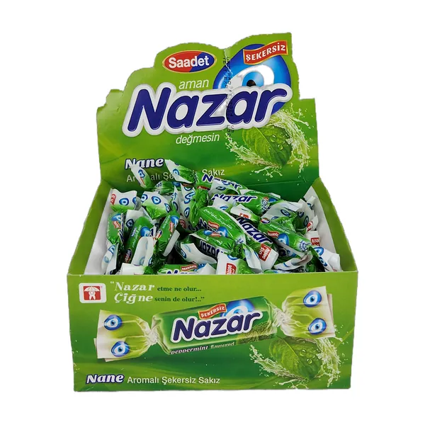 علكة نازار نعنع اخضر – 100 قطعة